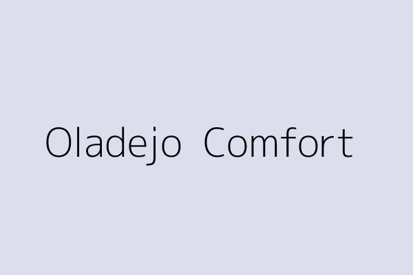 Oladejo  Comfort